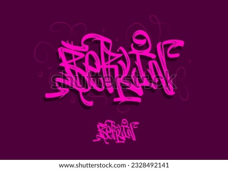 Berlin Germany Graffiti Tagging Style Hand Lettering