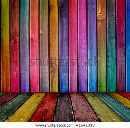 colorful wooden interior