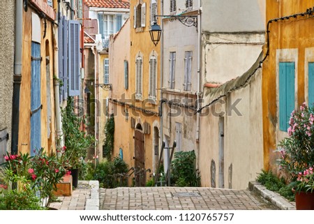 Similar – Image, Stock Photo Marseille / Old Town