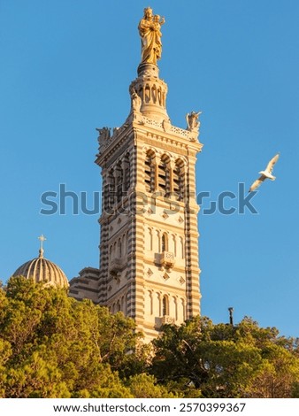 Similar – Image, Stock Photo Marseille / Statue in Parc Longchamps in the evening