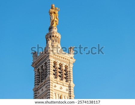Similar – Image, Stock Photo Marseille / Statue in Parc Longchamps in the evening