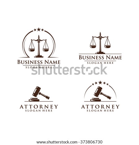 Law and attorney logo, elegant law and attorney firm vector logo design,  vol 6