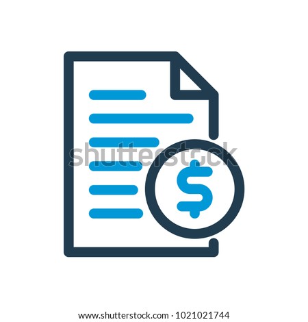Bill payment line icon. Vector illustration.