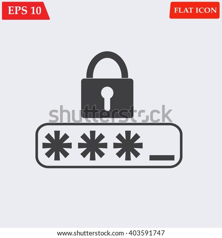 Password vector icon