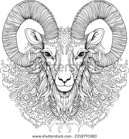 Animal Mandala Coloring paged for kids and adults stress relief