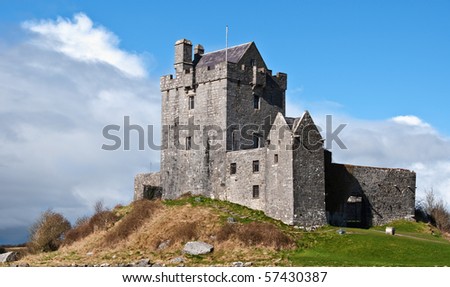 photo ancient irish castle, west coast of ireland