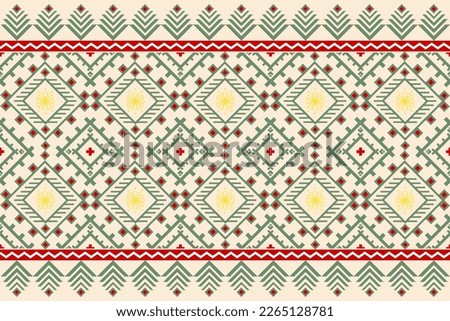 Motif aztec geometric floral native traditional ethnic seamless pattern. Thai, Peruvian, American, African, Indian, Thai Styles. Design for fabric, sarong, textile, batik, carpet, clothing, fashion