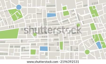 City location vector illustration. Detailed top view. Location and navigation services concept. City Urban Streets Roads Abstract Map
