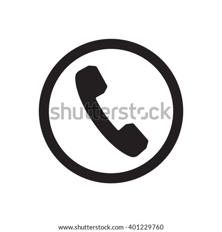 Phone Icon, Isolated. Flat Design. Stock Vector 401229760 : Shutterstock