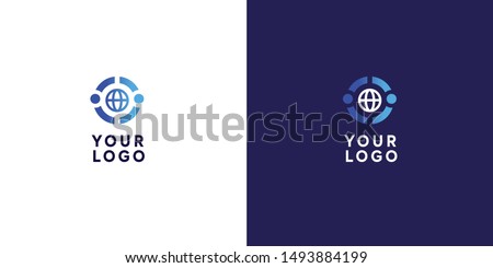 Globe Planet Earth Logo nd Sign