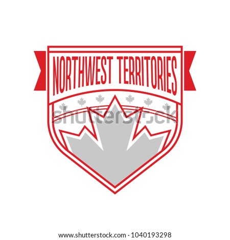 A Canadian provincial crest representing the Northwest Territories in vector format.