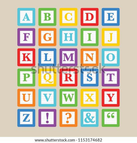 Alphabet Blocks Clipart | Free download on ClipArtMag