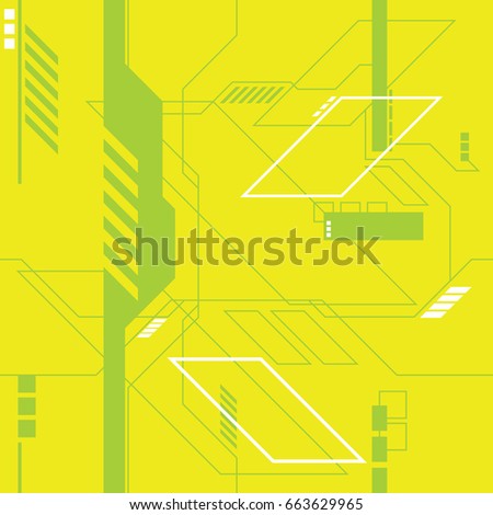 A unique techy looking seamless pattern in vector format.