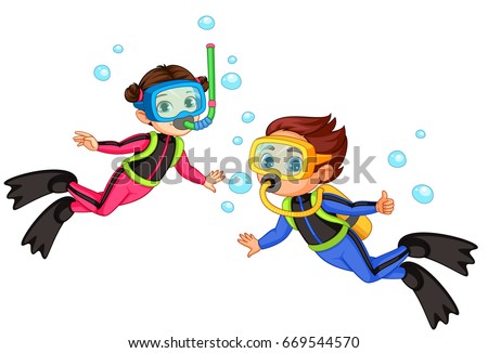 Similar – Image, Stock Photo Boy with diving goggles in swimming pool