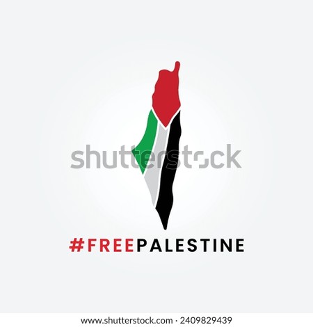 international day of solidarity with the palestinian people with flag vector illustration