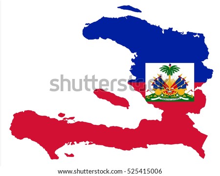 Vector map-haiti country on white background