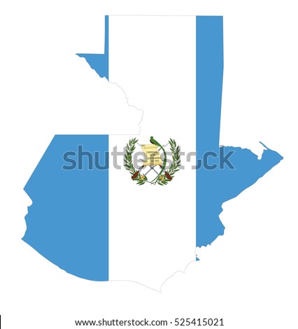 Vector map-guatemala country on white background.