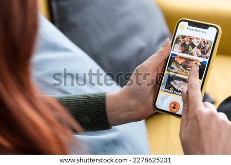 Similar – Image, Stock Photo Crop faceless woman using hand sanitizer in ward