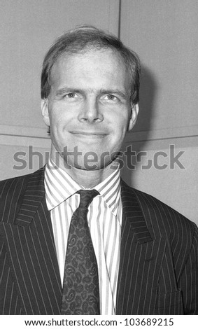 LONDON - DECEMBER 12: Martin Winters, Conservative party Parliamentary Candidate for Tooting, attends a photo call at Conservative Central Office on December 12, 1990 in London.