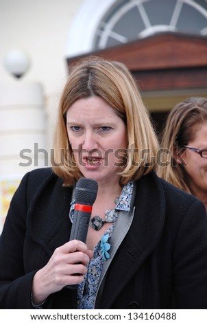 HASTINGS, ENGLAND - MARCH 12: Amber Rudd, Conservative party Member of Parliament for Hastings and Rye, attends a charity event on March 12, 2011 at Hastings, East Sussex.
