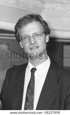 BLACKPOOL, ENGLAND - OCTOBER 10: David Willetts, Director of  Studies at the Centre for Policy Studies, speaks at the Conservative party conference on October 10, 1989 in Blackpool, Lancashire.