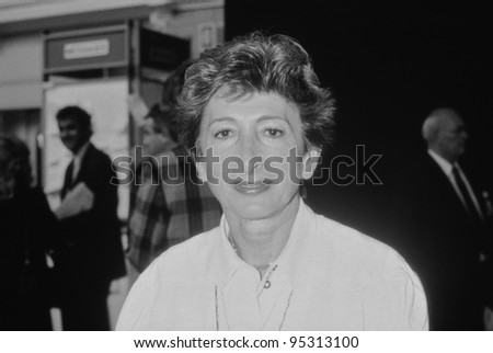 BLACKPOOL, ENGLAND - OCTOBER 10: Lady Shirley Porter, Conservative party Leader of Westminster City Council, attends the party conference on October 10, 1989 in Blackpool, Lancashire.