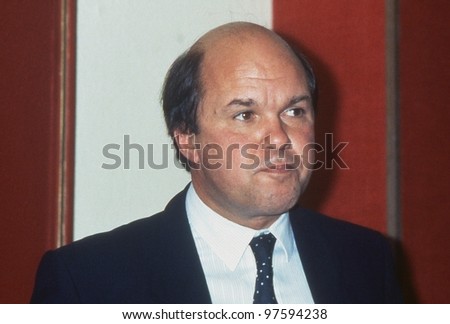 BLACKPOOL, ENGLAND - SEPTEMBER 4: Mark Fisher, Labour party Arts and Media spokesman, speaks at a meeting during the Trades Union Congress on September 4, 1989 in Blackpool, Lancashire, England.