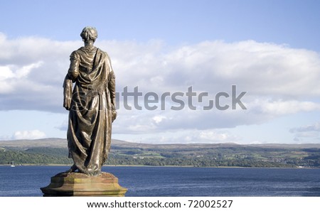Highland Mary The statue of Mary Campbell, She was born near Dunoon, and is believed to have been betrothed to Burns. The marriage never took place, and she died the following year.