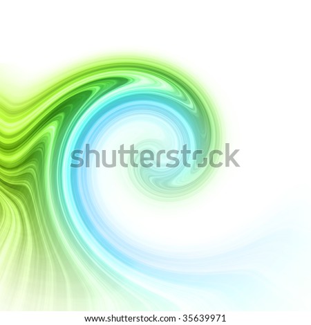 Colorful abstract wave tunnel spiral design on white background