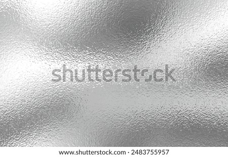 Silver gradient background. Foil paper, glitter effect. Chrome metal grey pattern. Gradation noise texture. Vector abstract illustration for web, card, bg, certificate design