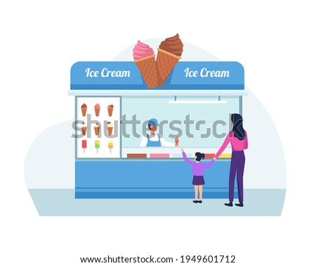 Similar – Image, Stock Photo Woman buying sweets in cupcakery