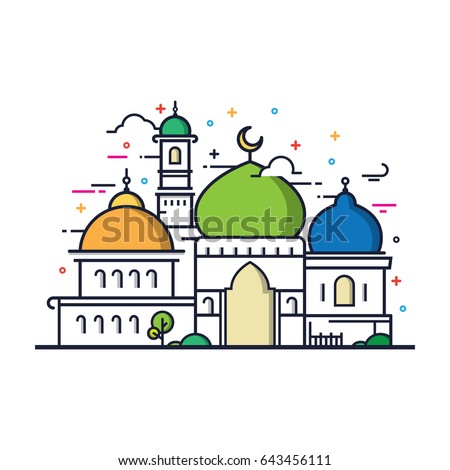 Mosque Free Vector | 123Freevectors