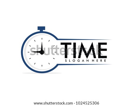 clock stopwatch watch barometer pressure gauge time measurement vector logo design