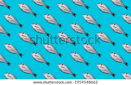 Similar – Image, Stock Photo Fish pattern background.