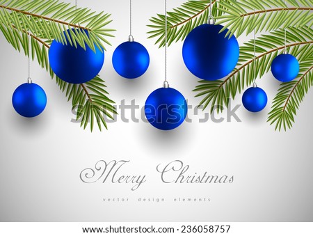 christmas tree and baubles background download free vector art blue christmas border