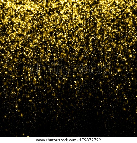 Gold Sparkle Glitter Background. Glitter Stars Background. Sparkling ...