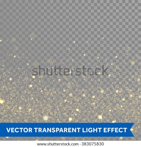 Vector gold glitter particles background effect for luxury greeting rich card. Sparkling texture. Star dust sparks in explosion on black background. ストックフォト © 