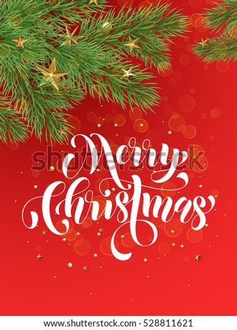 Decorative Red Background With Golden Christmas Ornament Decorations Of