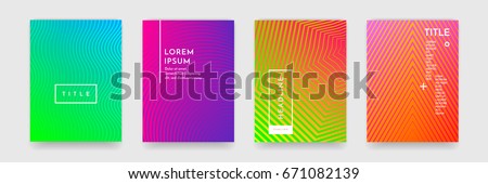 Bright abstract pattern background with line texture for business brochure cover design. Purple, red, yellow and green vector banner poster template.