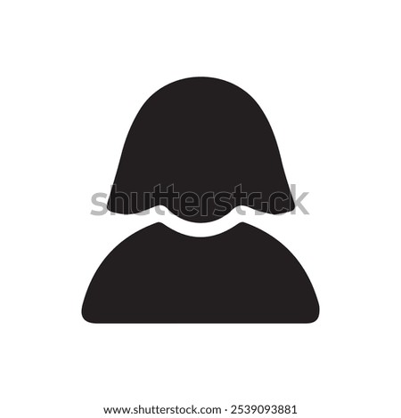 Avatar icon. User Icon Flat Isolated on White Background. User Symbol. Vector Illustration