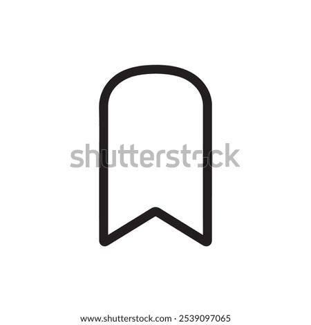 bookmark icon on transparent background