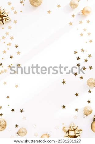 Similar – Image, Stock Photo Background of new year merry christmas sweets, eating in christmas concept, minimal design with copy space