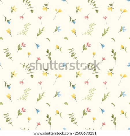 Similar – Image, Stock Photo Small yellow flowers on a gray rust colored house wall