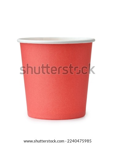 Similar – Image, Stock Photo Paper cup with red drink in the holder of a construction fence