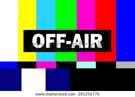 off air vintage television test pattern