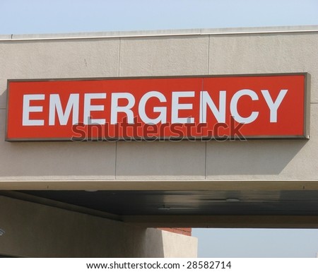 Red Emergency Sign