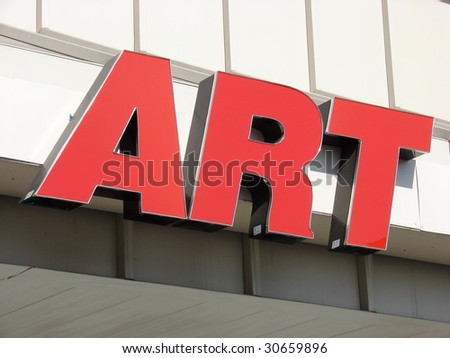 Red Art Sign