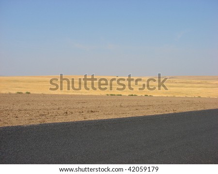 desolate country road