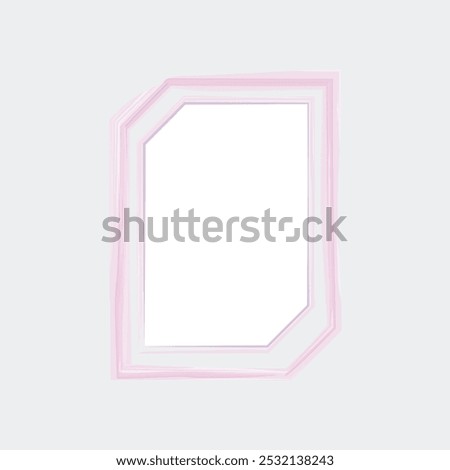 a rectangular frame with a unique, irregular shape. The outer border is composed of soft