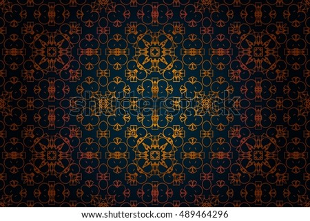 pattern in rococo style, victorian style, in renaissance style, in baroque style. Vector illustration.